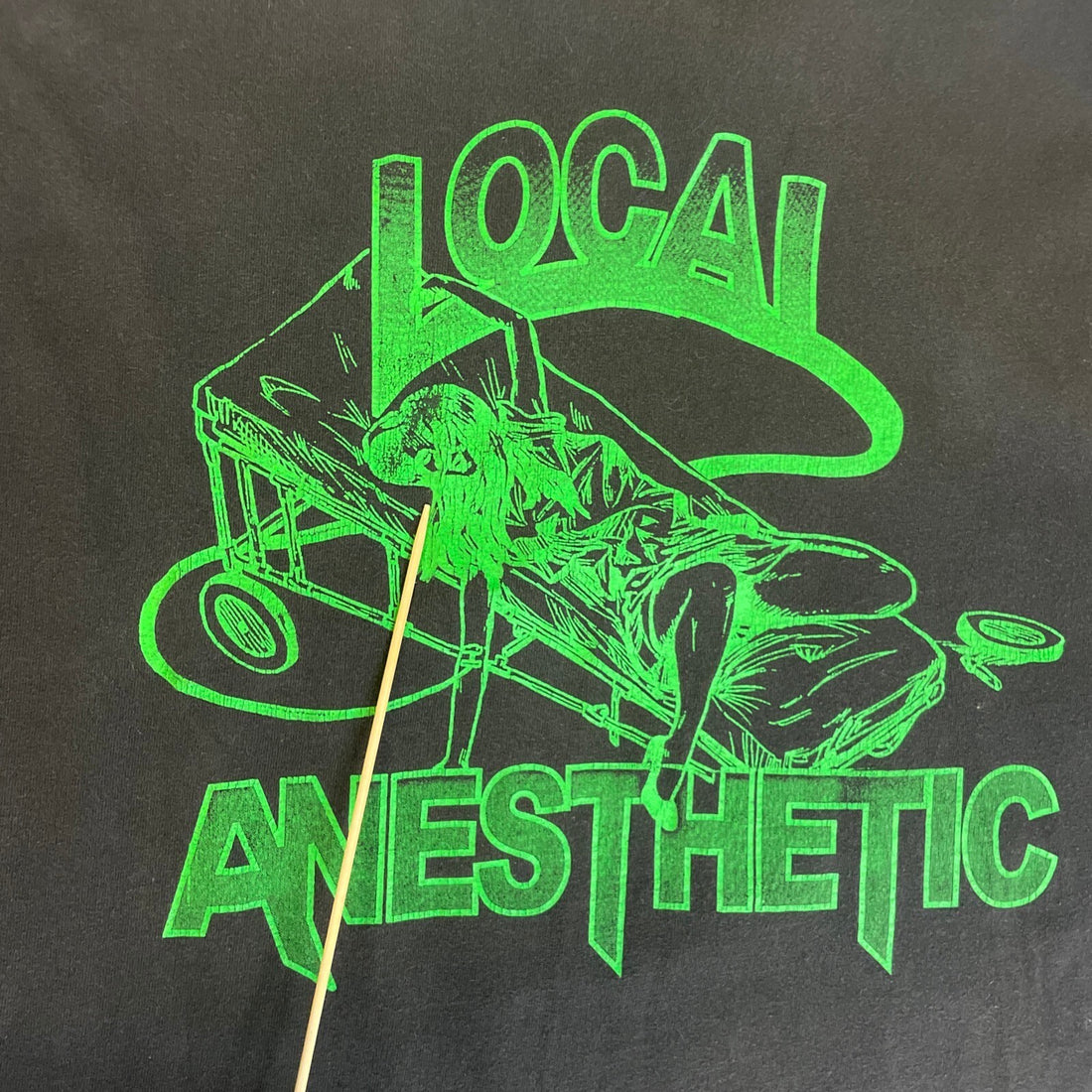 Vintage Local Anesthetic T-Shirt Size XL Band Tee Double Sided