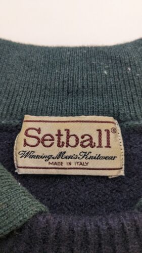 Vintage Setball Pullover Sweater Size Medium Cartoon Made In Italy