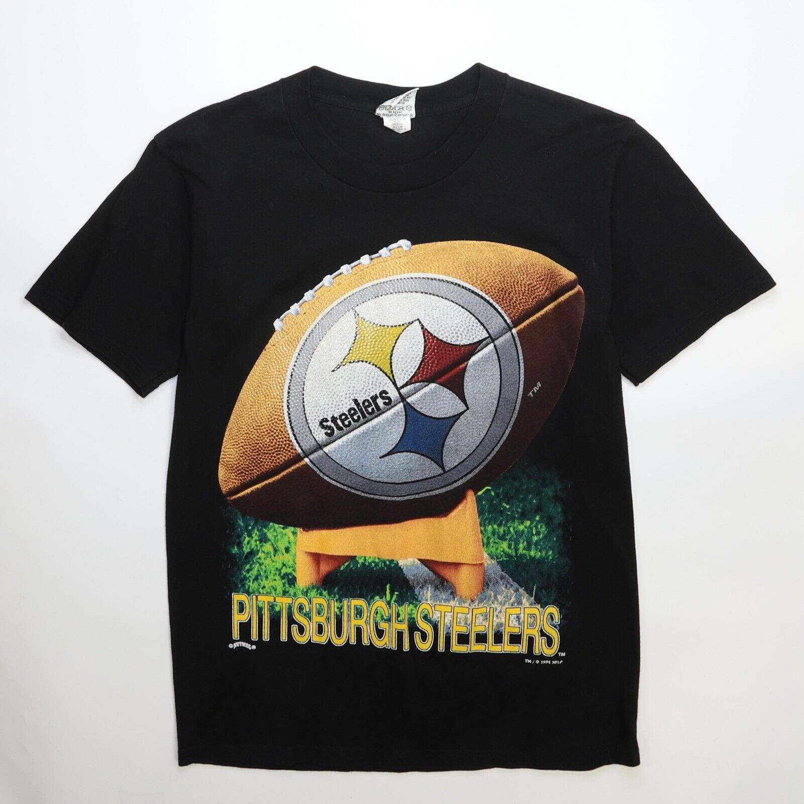 Vintage Pittsburgh Steelers Nutmeg T-Shirt Size Large 1994 90s NFL –  Throwback Vault