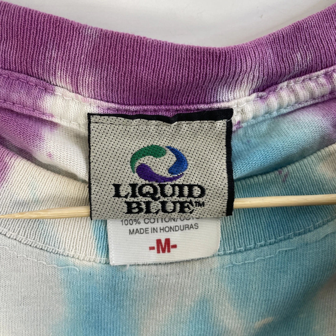 Vintage Grateful Dead Skeleton Roses 30 Years Liquid Blue Tie Dye T-Shirt Medium