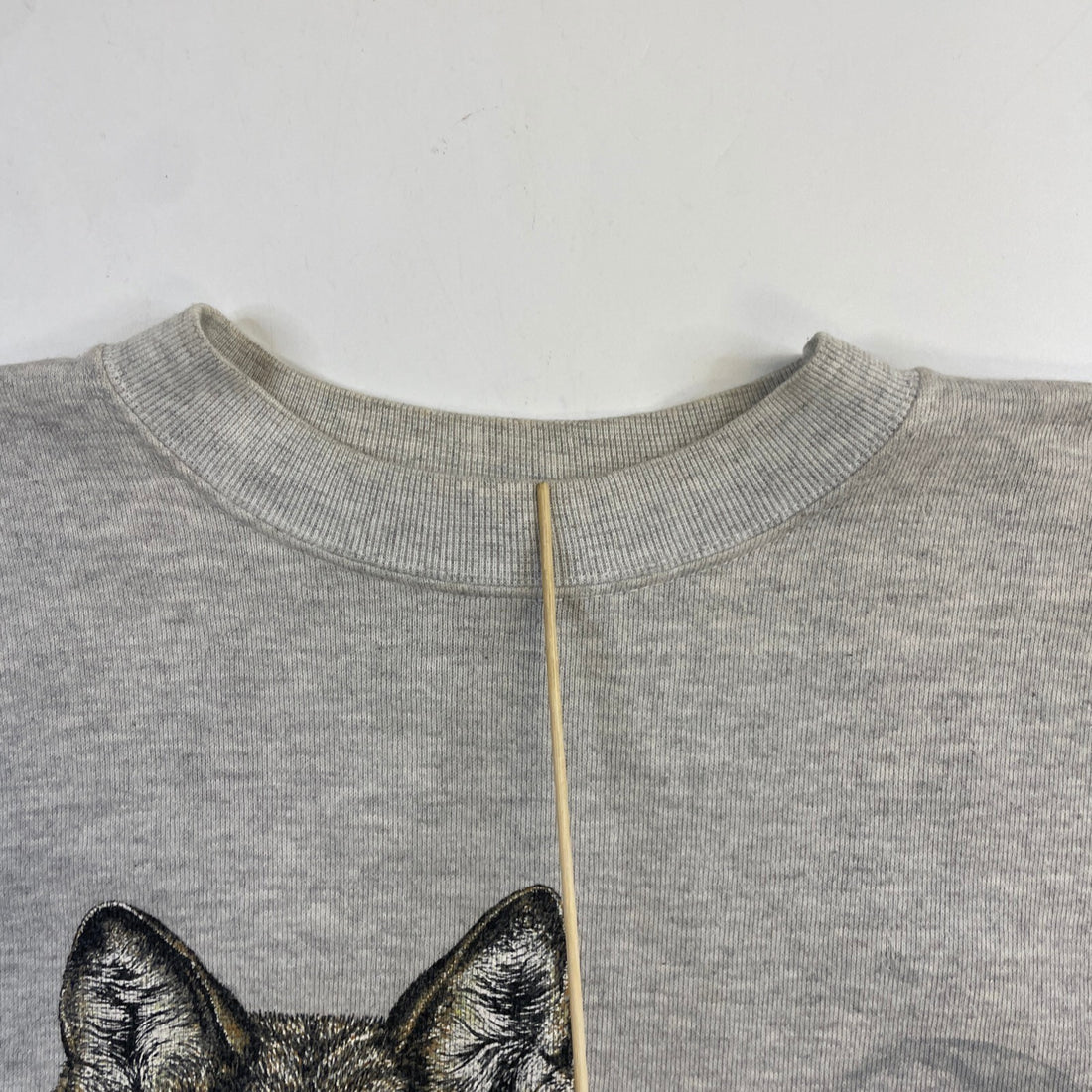 Vintage Wolf Crewneck Sweatshirt Size Medium Nature 90s