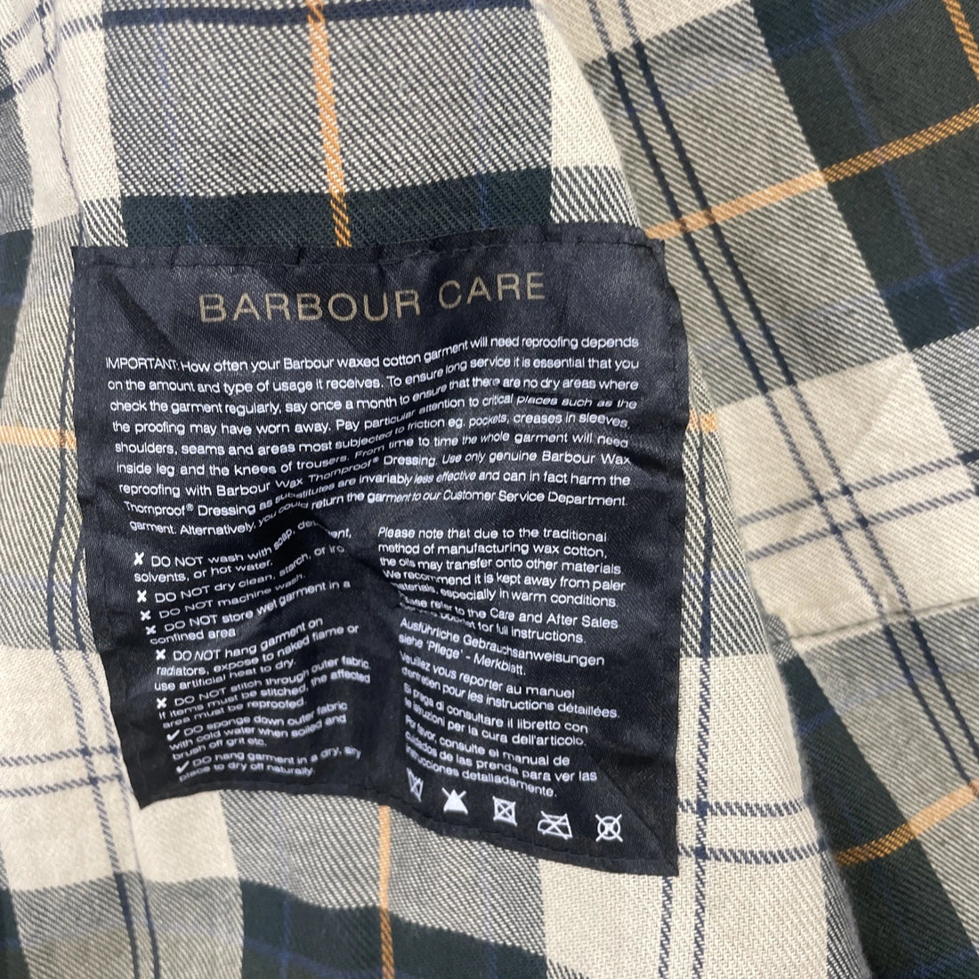 Barbour Beauford Waxed Coat Jacket Size Medium Green England