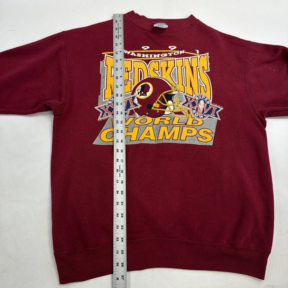 Vintage Washington Redskins Super Bowl XXVI Champions Sweatshirt Large 90s NFL