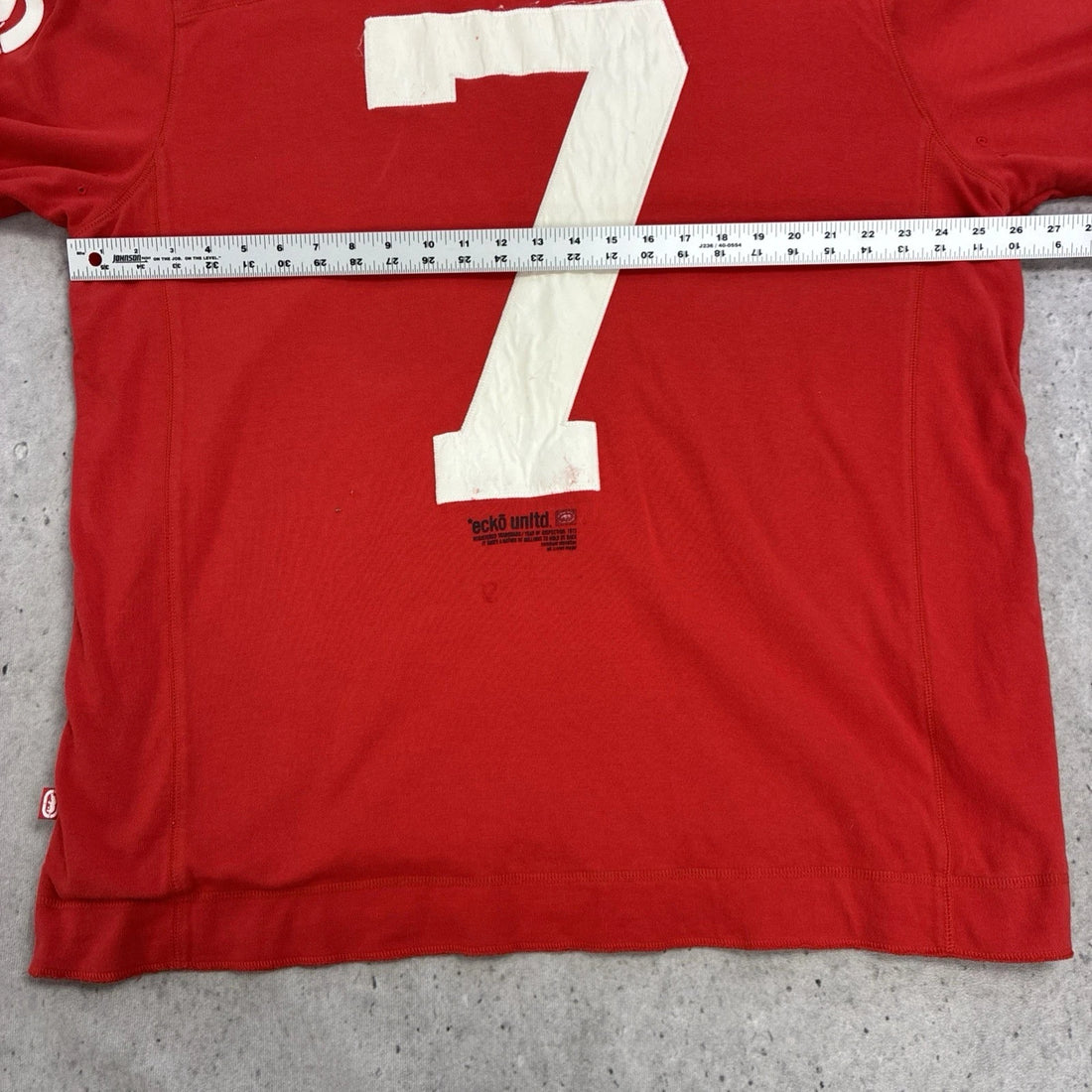 Vintage Ecko Seven Deuce Football Jersey Shirt Size XL Y2K