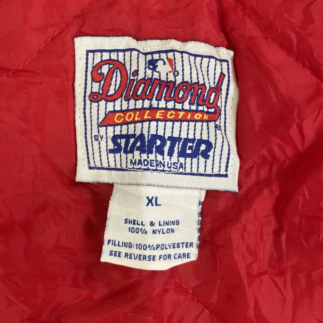 Vintage Cleveland Indians Starter Bomber Jacket XL Diamond Collection 90s MLB