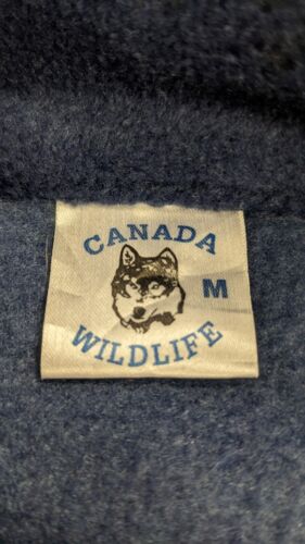 Vintage Tiger Nature Fleece Vest Jacket Size XL