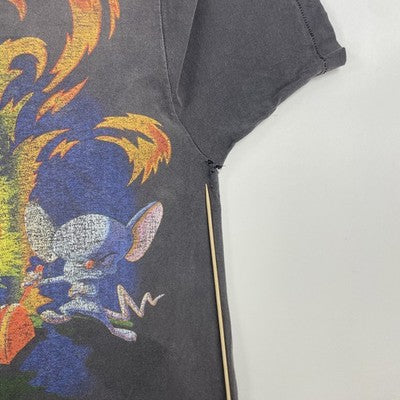 Vintage Pinky & The Brain Animaniacs T-Shirt Size XL Double Sided 90s