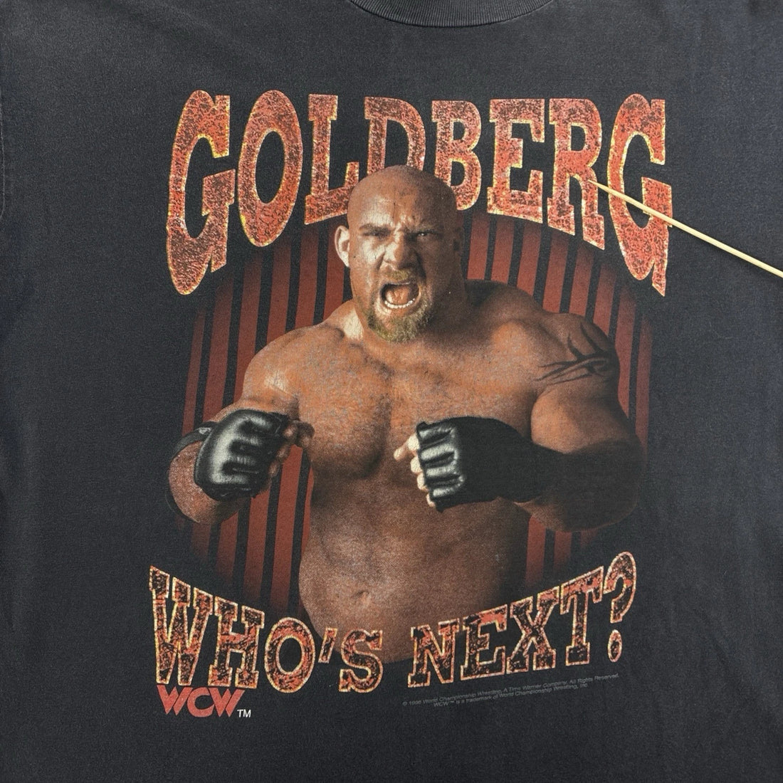 Vintage Goldberg Who's Next Wrestling T-Shirt Size XL 90s WCW