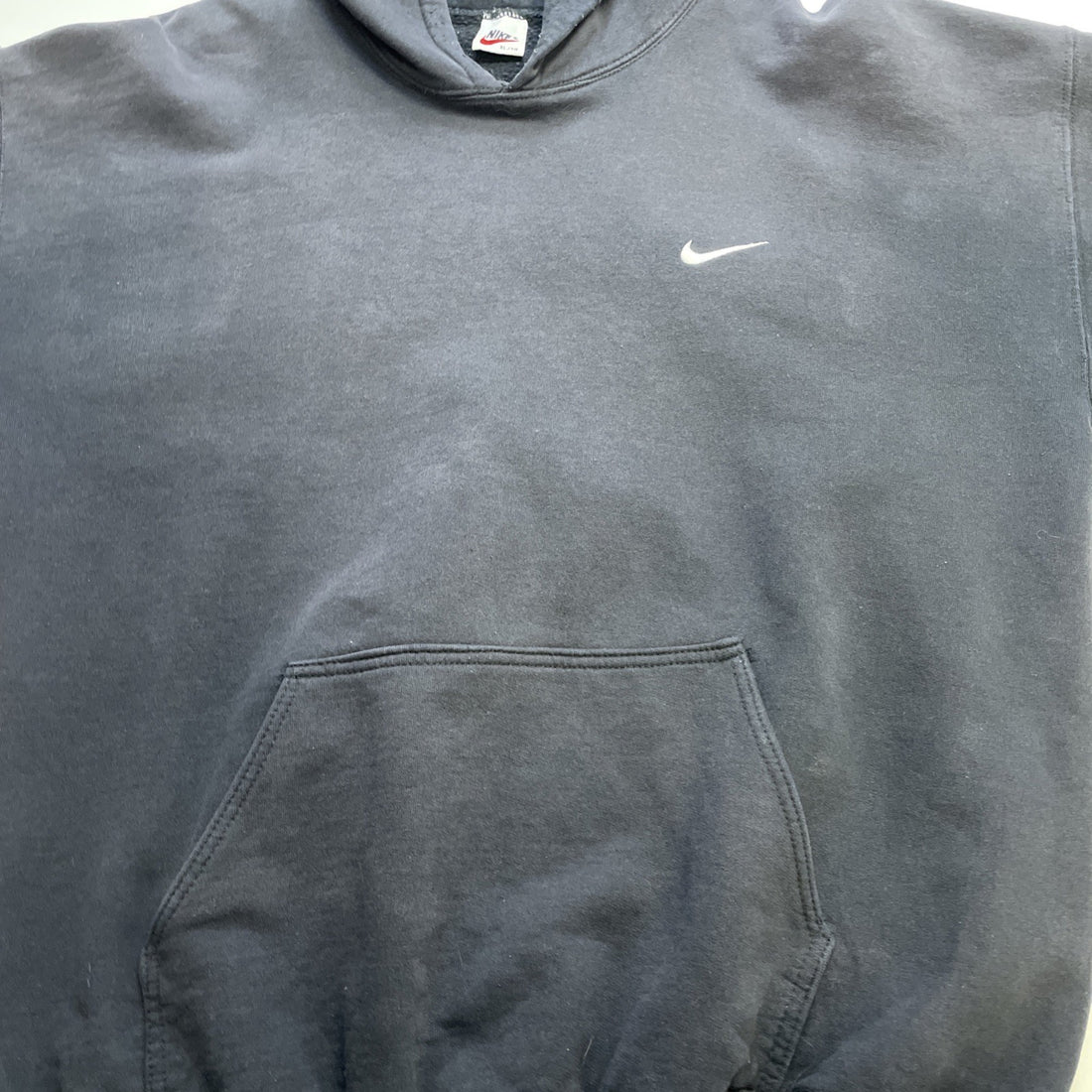 Vintage Nike Sweatshirt Hoodie Size XL Black Embroidered Swoosh 90s