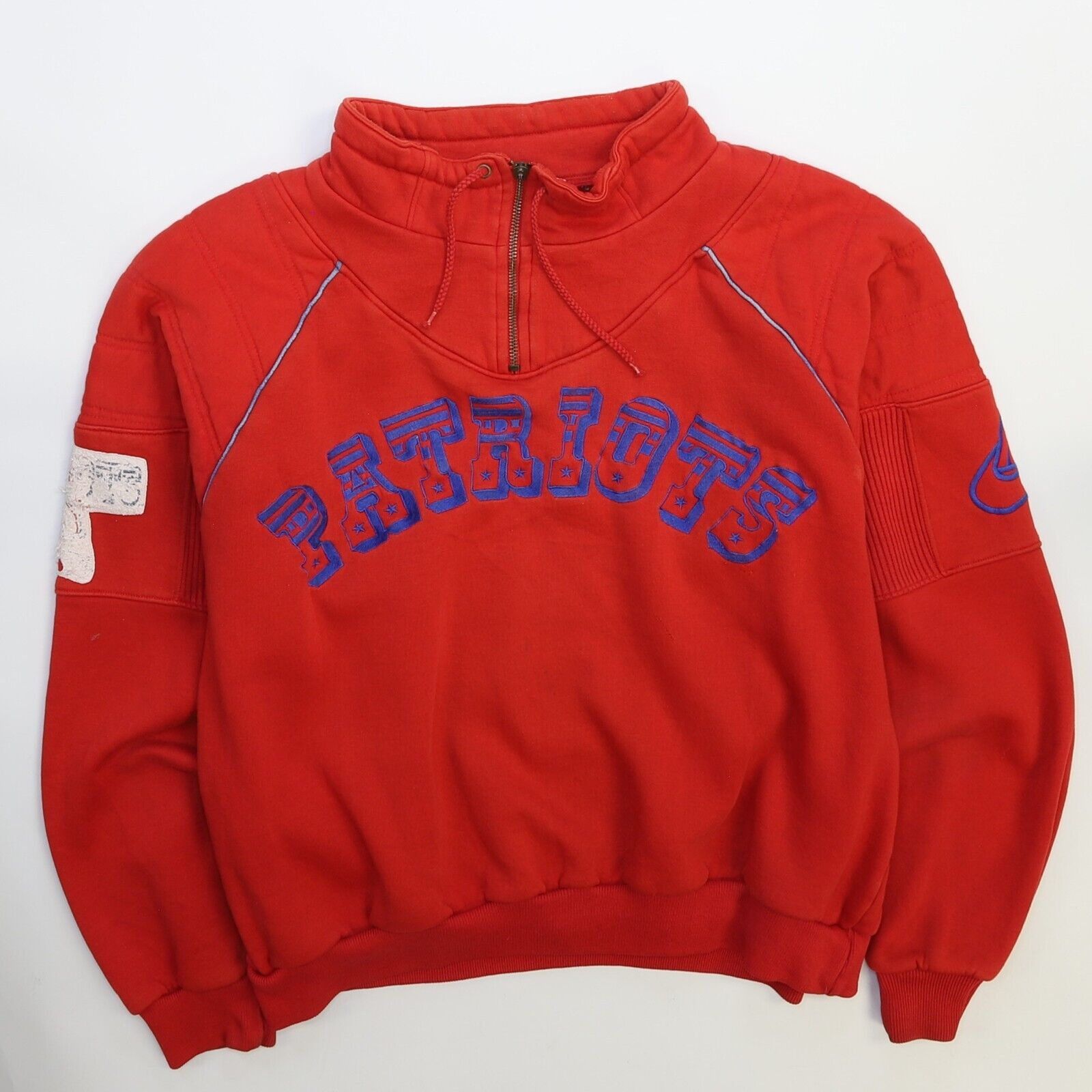 Vintage New England Patriots Nike Pullover Sweatshirt Size Large 80s N Throwback Vault