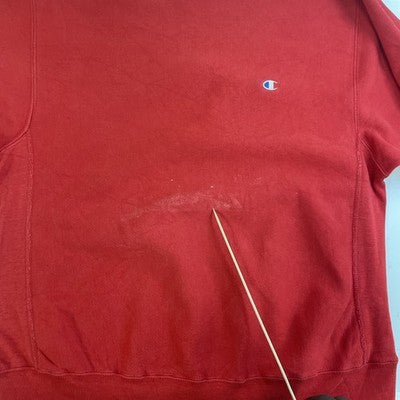 Vintage Champion Reverse Weave Crewneck Sweatshirt Size Large Red 80s
