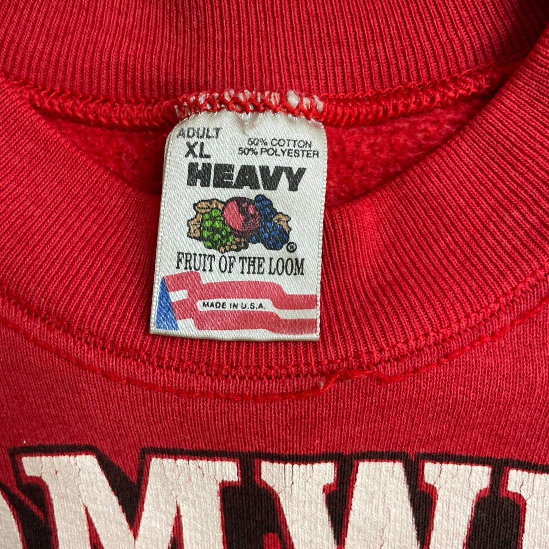 Vintage Cromwell Cardinals Crewneck Sweatshirt Size XL Red