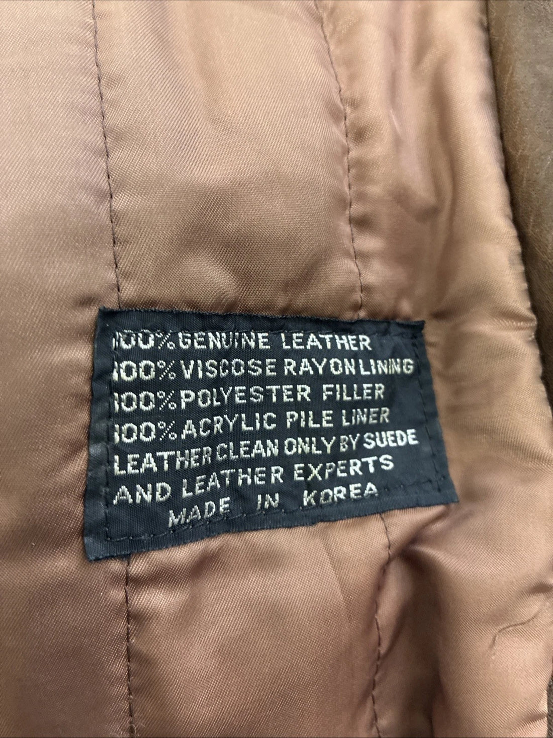 Leather Bomber Jacket Size 46 Vintage