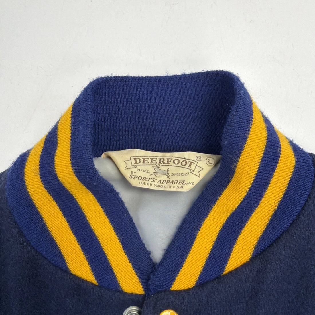 Vintage Barrington Soccer Wool Varsity Letterman Jacket Large