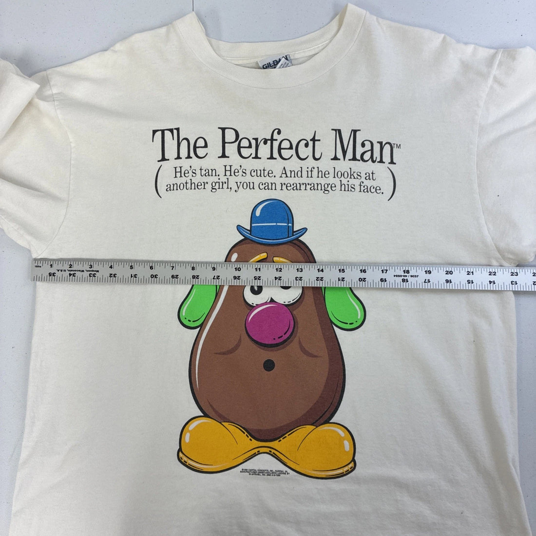 Vintage Mr. Potato Head The Perfect Man T-Shirt Size XL
