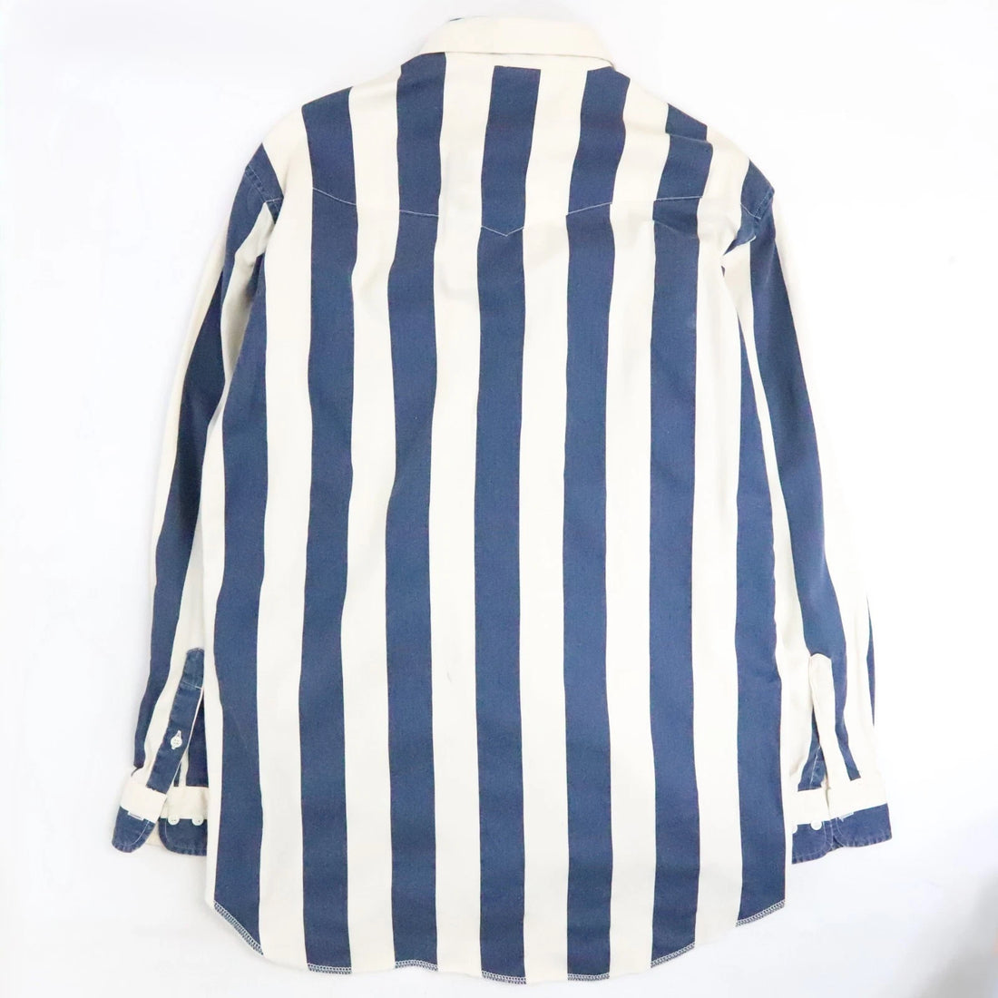 Vintage Wrangler Western Striped Button Up Shirt Size Large