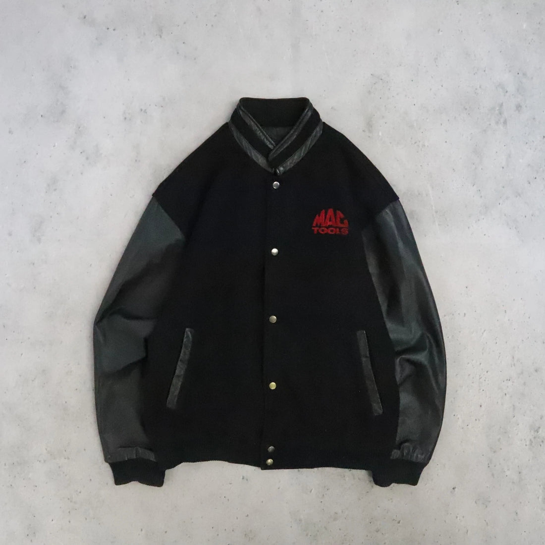 Mac Tools Leather Bomber Jacket Size Large