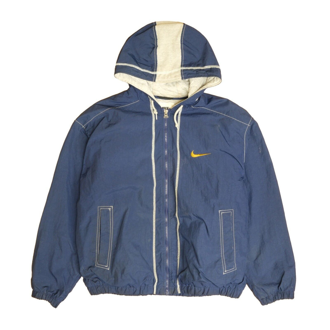 Vintage Nike Bomber Jacket Size Medium Blue Contrast Stitch