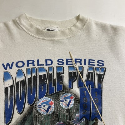 Vintage Toronto Blue Jays World Series Double Play Sweatshirt XL 1993 90s MLB
