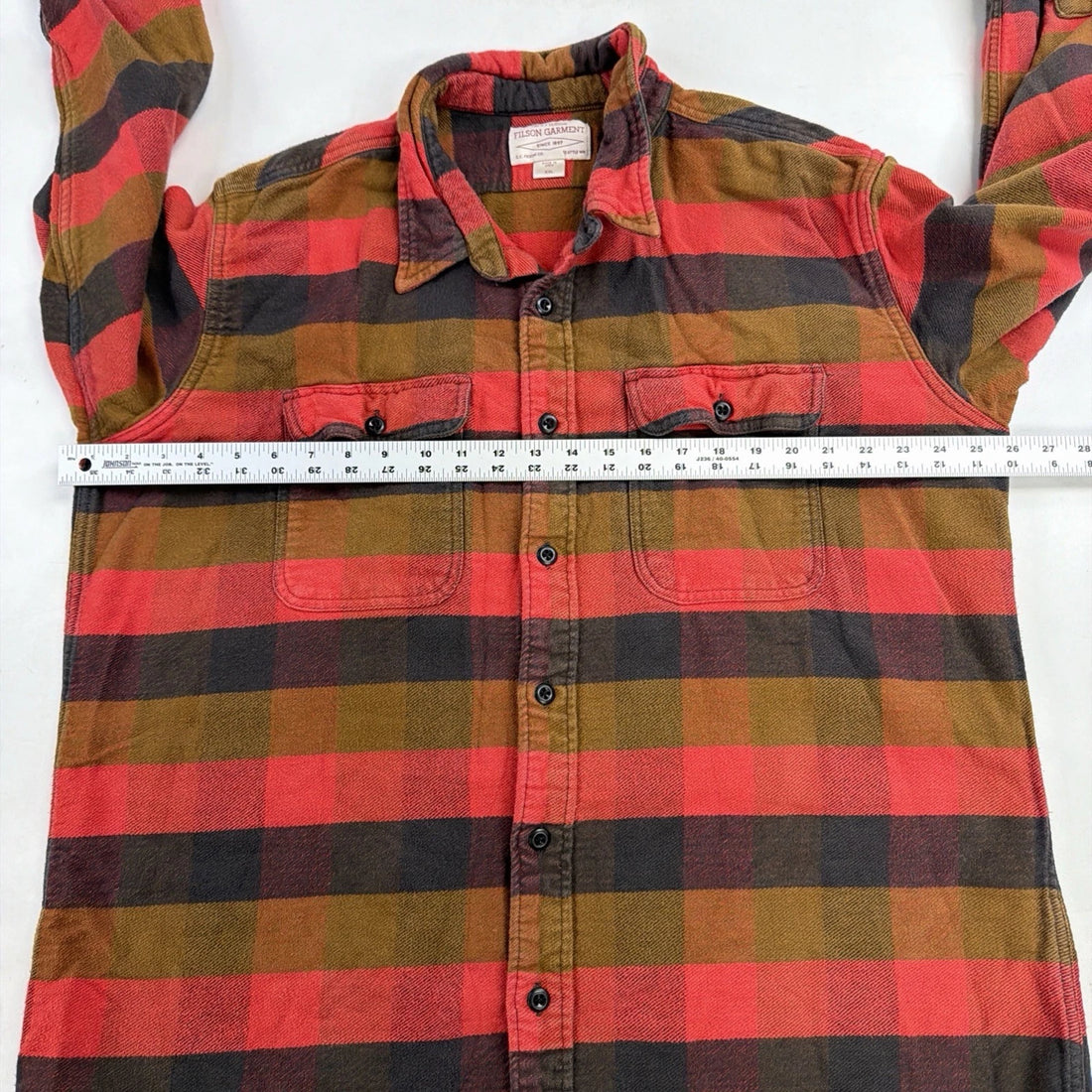 C.C. Filson Garment Button Up Shirt Size 2XL Plaid