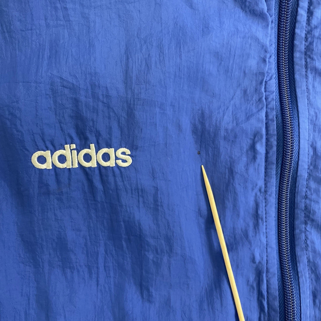 Vintage Adidas Windbreaker Light Jacket Size Large Blue