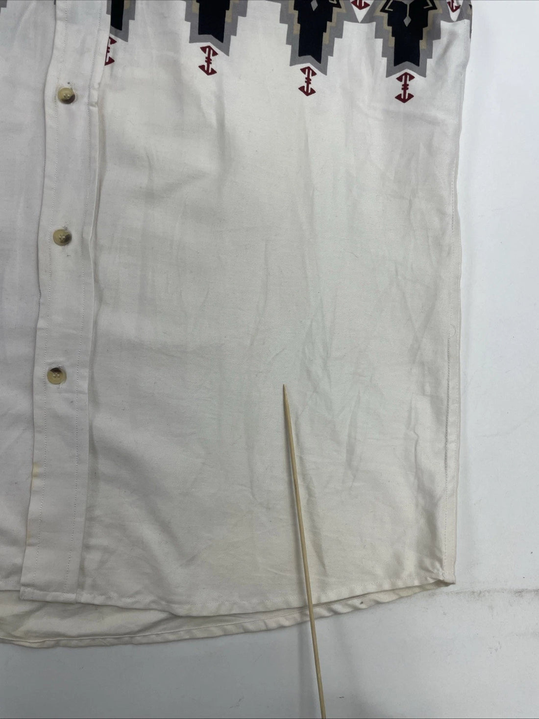 Ash Creek Western Aztec Cowboy Button Up Shirt Size Medium