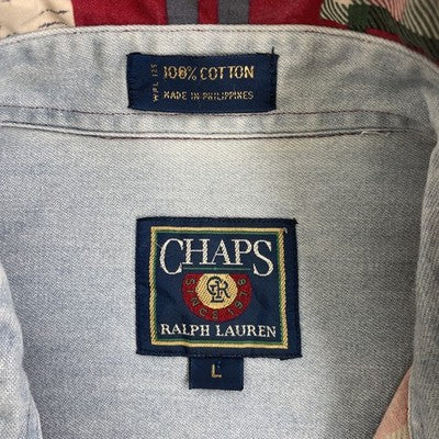 Vintage Chaps Ralph Lauren Button Up Shirt Size Large Winter Plaid