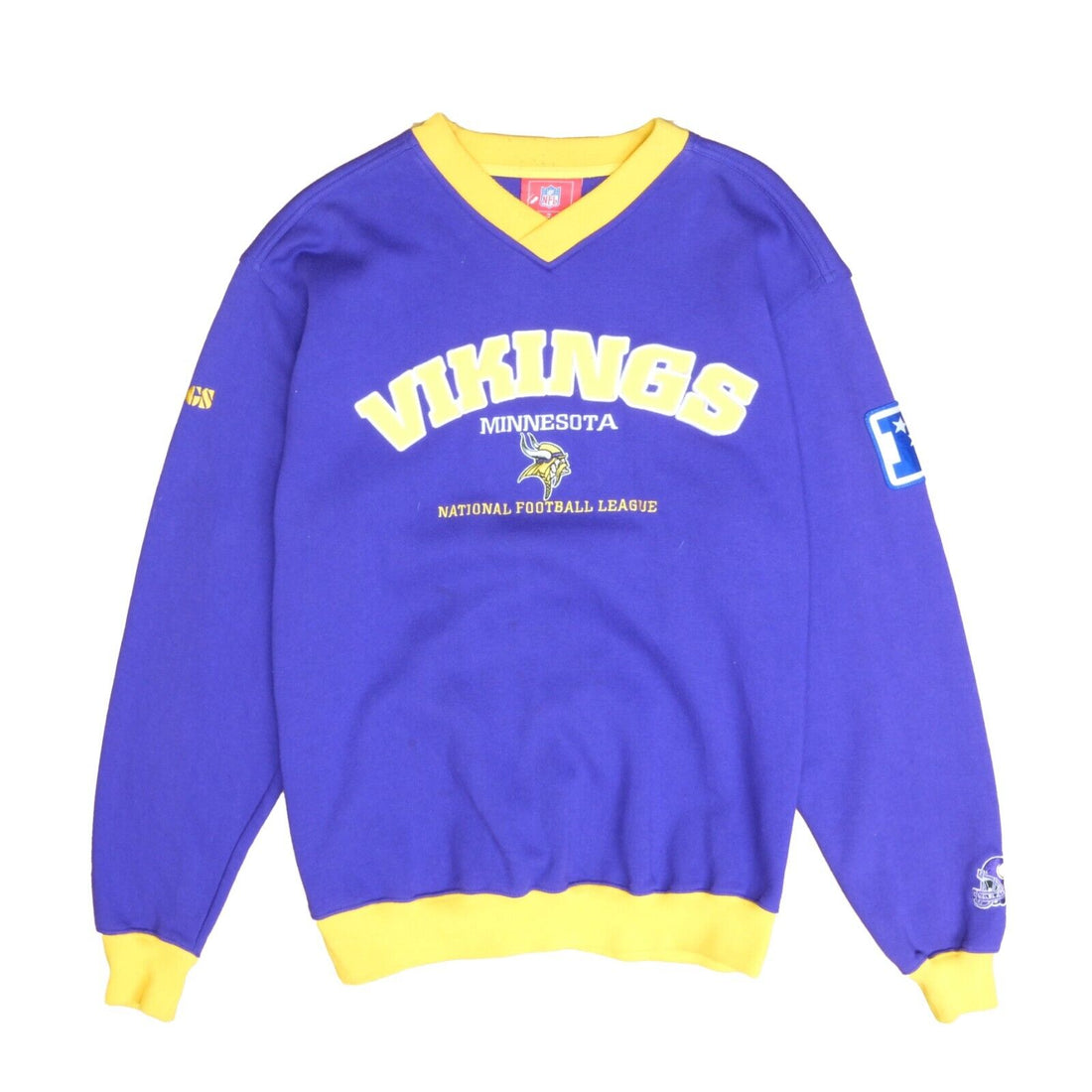 Vintage Minnesota Vikings Sweatshirt Crewneck Size Medium Purple NFL