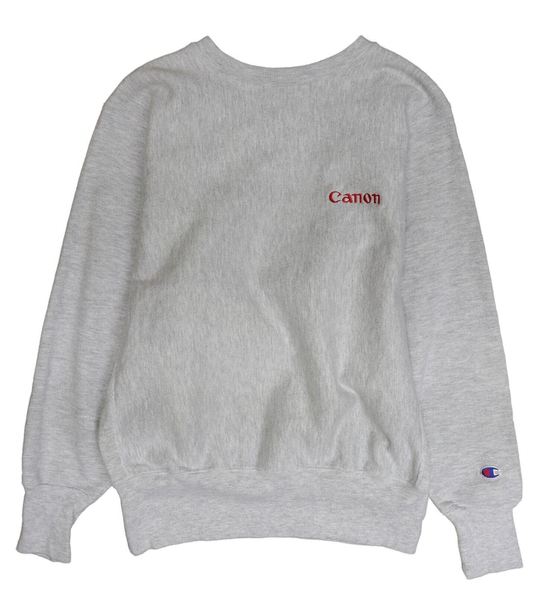 Vintage Canon Champion Reverse Weave Sweatshirt Crewneck Size Medium Gray 90s