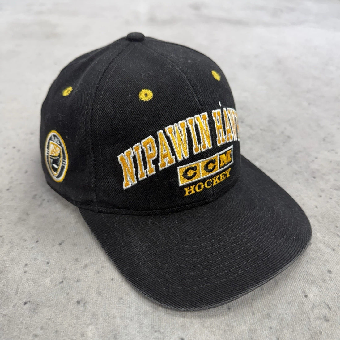 Nipawin Hawks CCM Hockey #1 Apparel Snapback Hat Cap OSFA