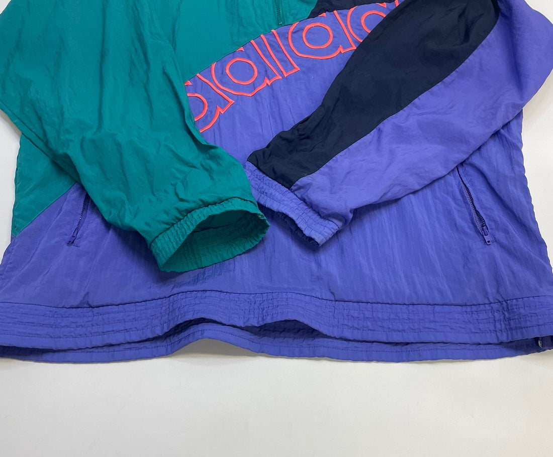 Vintage Adidas Trefoil Pullover Windbreaker Light Jacket Size XL 90s