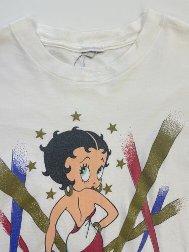 Vintage Betty Boop USA America T-Shirt Size Medium Cartoon 1990 90s