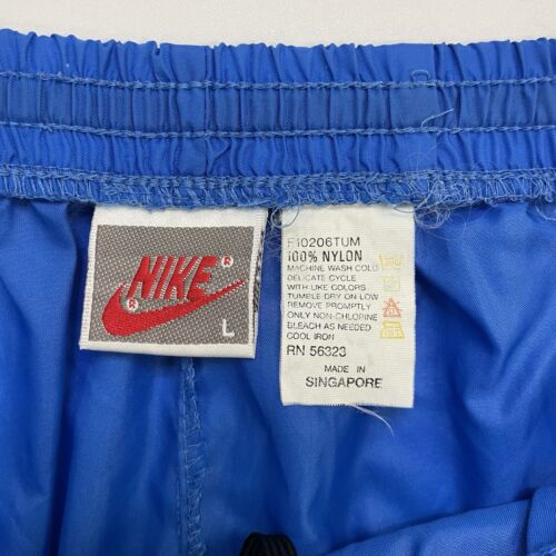 Vintage Nike Track Pants Size Large Blue 80s 90s