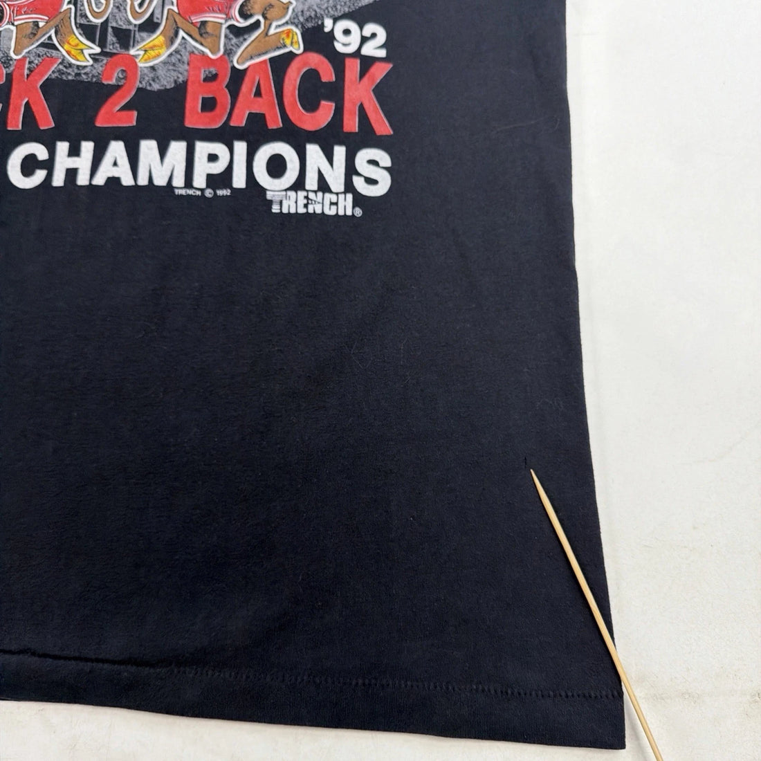 Vintage Chicago Bulls Back 2 Back Champions T-Shirt Size XL 90s NBA