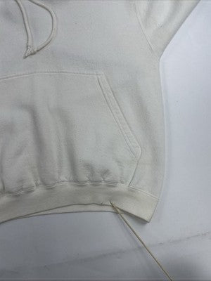 Vintage Nike Middle Swoosh Sweatshirt Hoodie Size Small White 90s