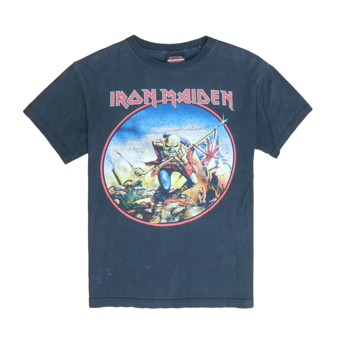 Vintage Iron Maiden The Trooper Artimonde T-Shirt Size XL Black Band Tee