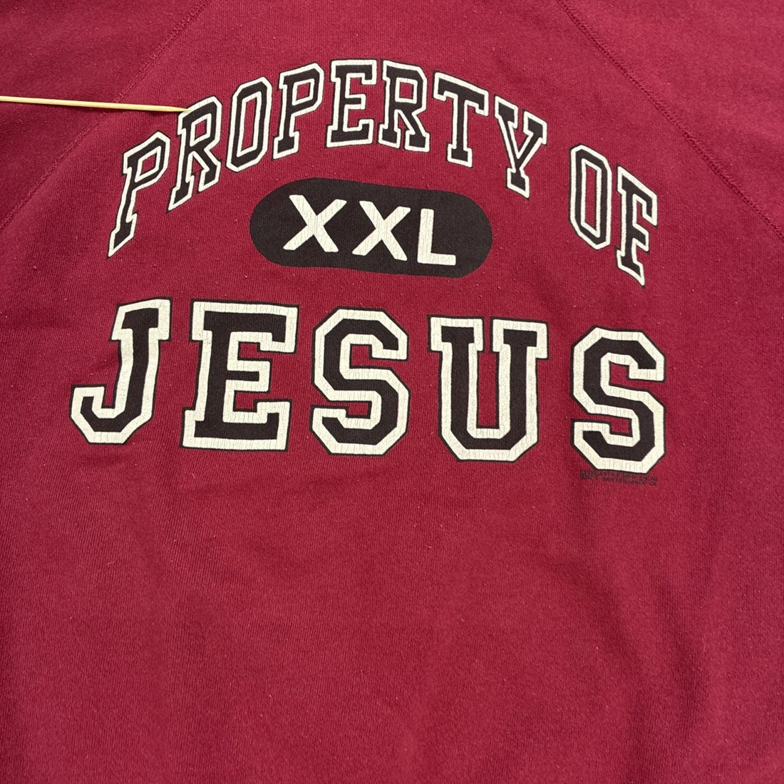 Vintage Property Of Jesus Crewneck Sweatshirt Size Large