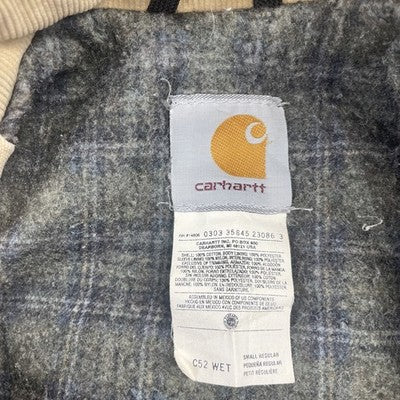 Vintage Evergreen Rodeo Carhartt Canvas Ranch Chore Work Jacket Small C52 WET