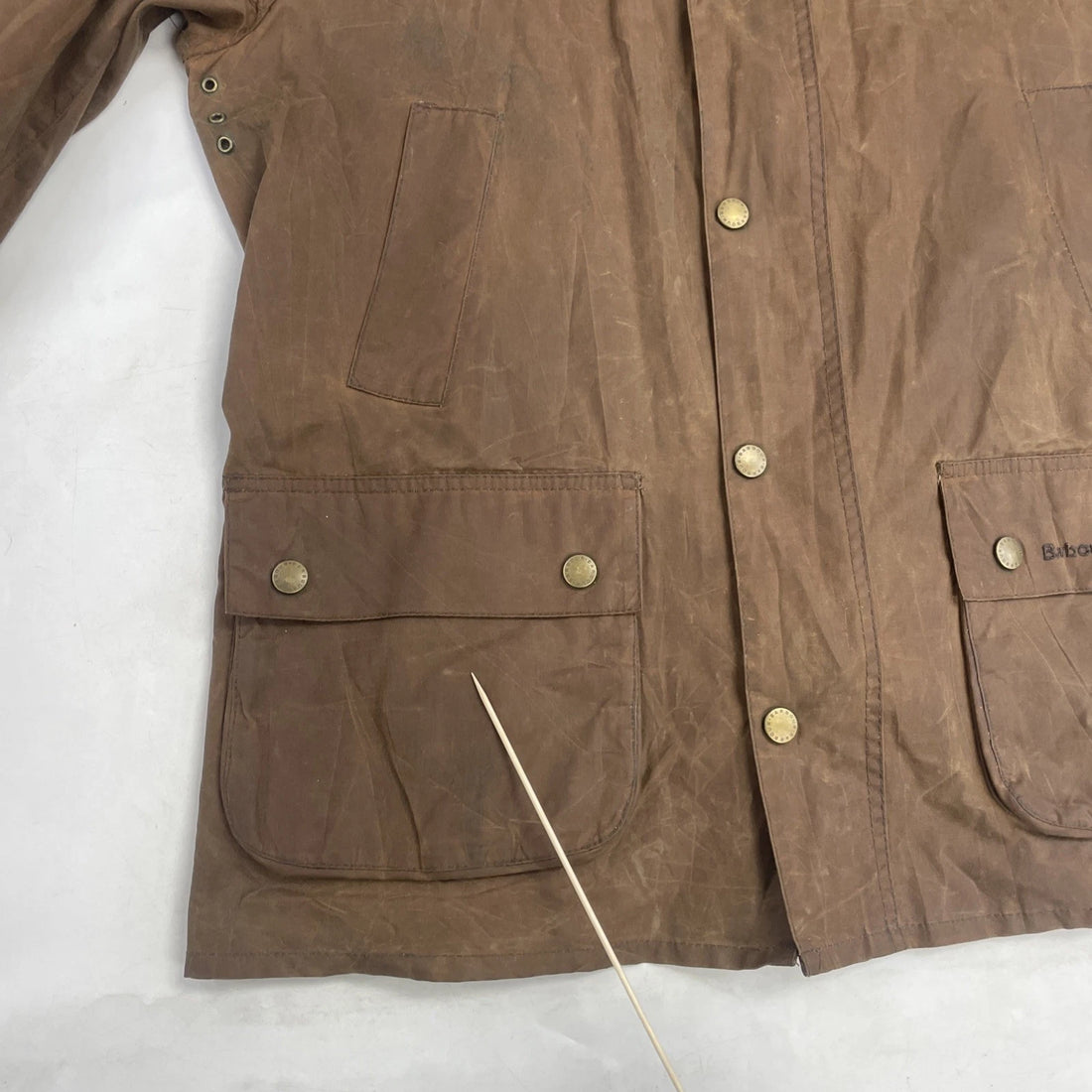 Barbour Wax Ashby Coat Jacket Size XL Brown