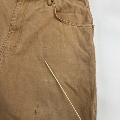 Vintage Big Smith Canvas Carpenter Work Shorts Size XL Brown