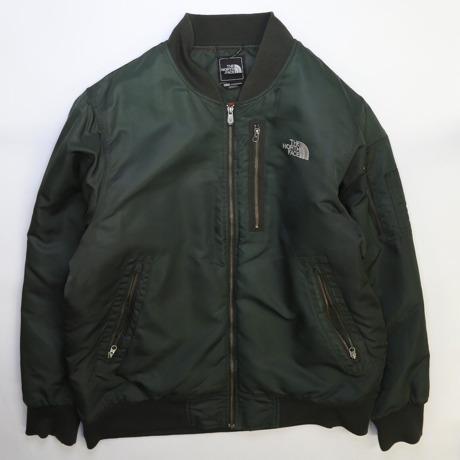 The North Face Aviator Flight Bomber Jacket Size XL Green Throwback Vault