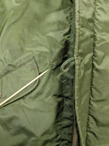 Vintage Military Extreme Cold Weather Coat Jacket Size Large Green Army