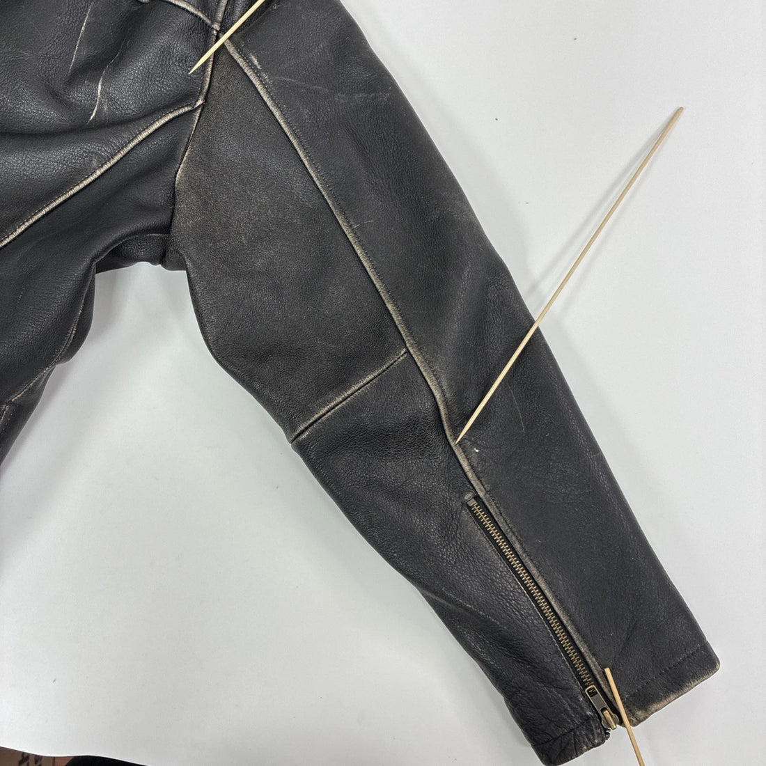 Wilson M Julian Leather Motorcycle Cafe Racer Jacket Size XL