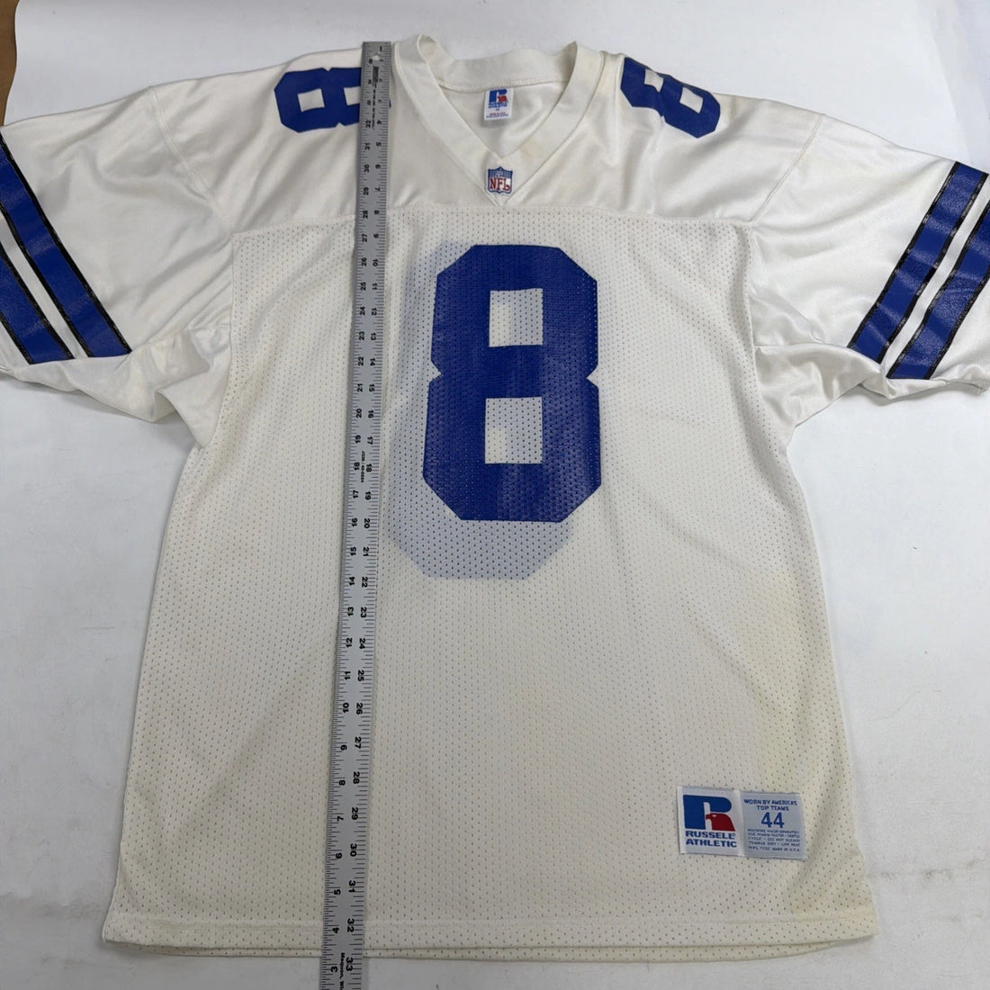 Vintage Dallas Cowboys Troy Aikman Authentic Russell Athletic Jersey 44 NFL