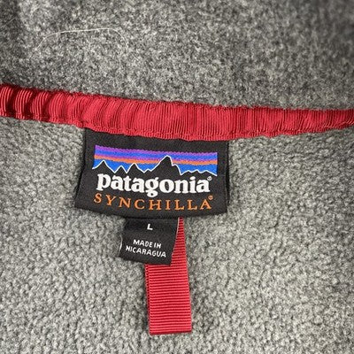 Patagonia Synchilla Snap T Fleece Jacket Size Large Gray