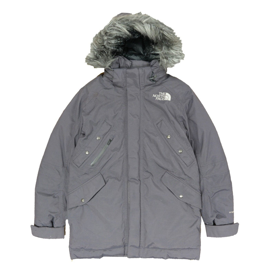 The North Face Parka Coat Jacket Size Small Gray Hyvent Down Insulated