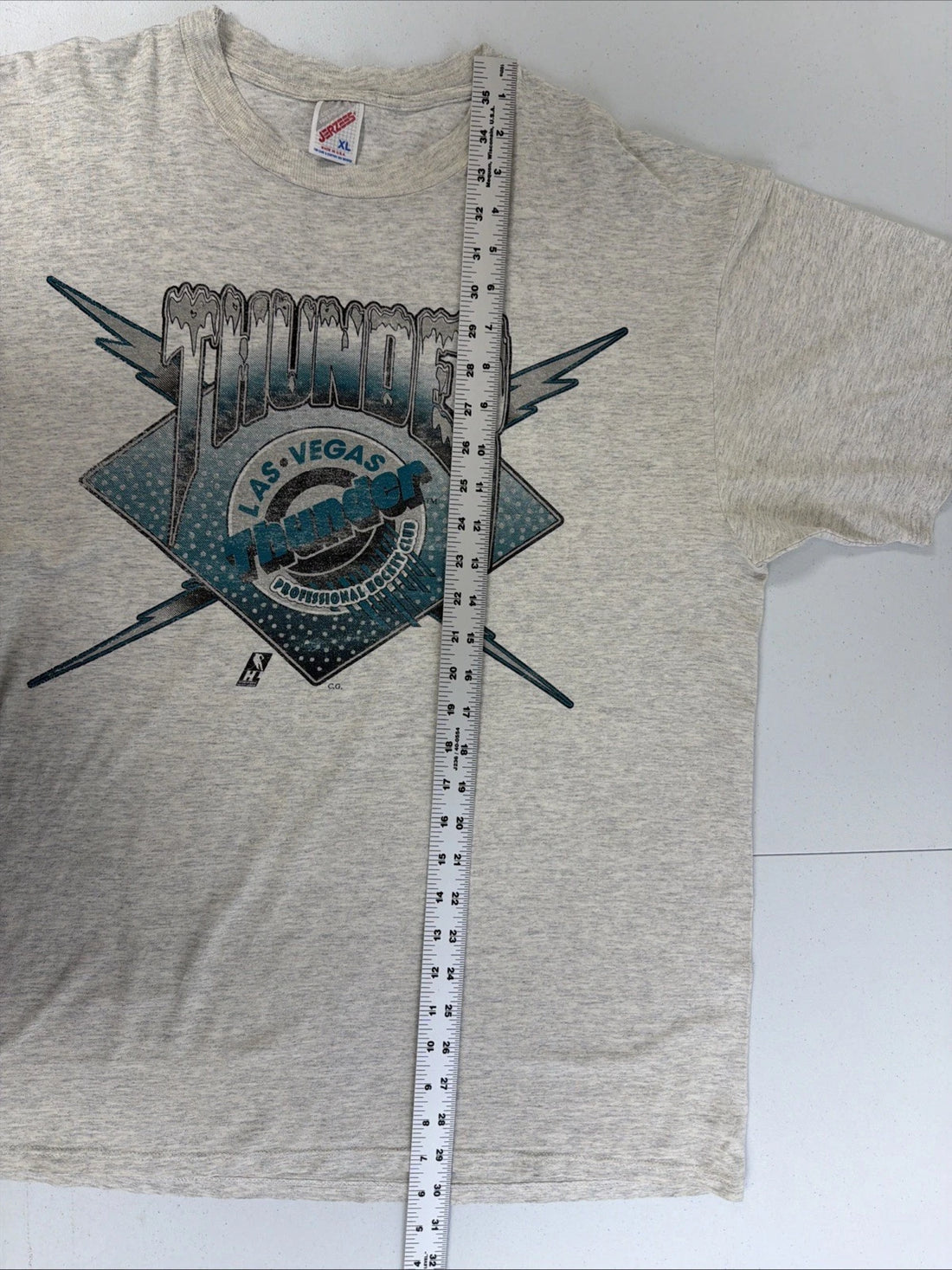 Vintage Las Vegas Thunder Hockey T-Shirt Size XL 90s IHL