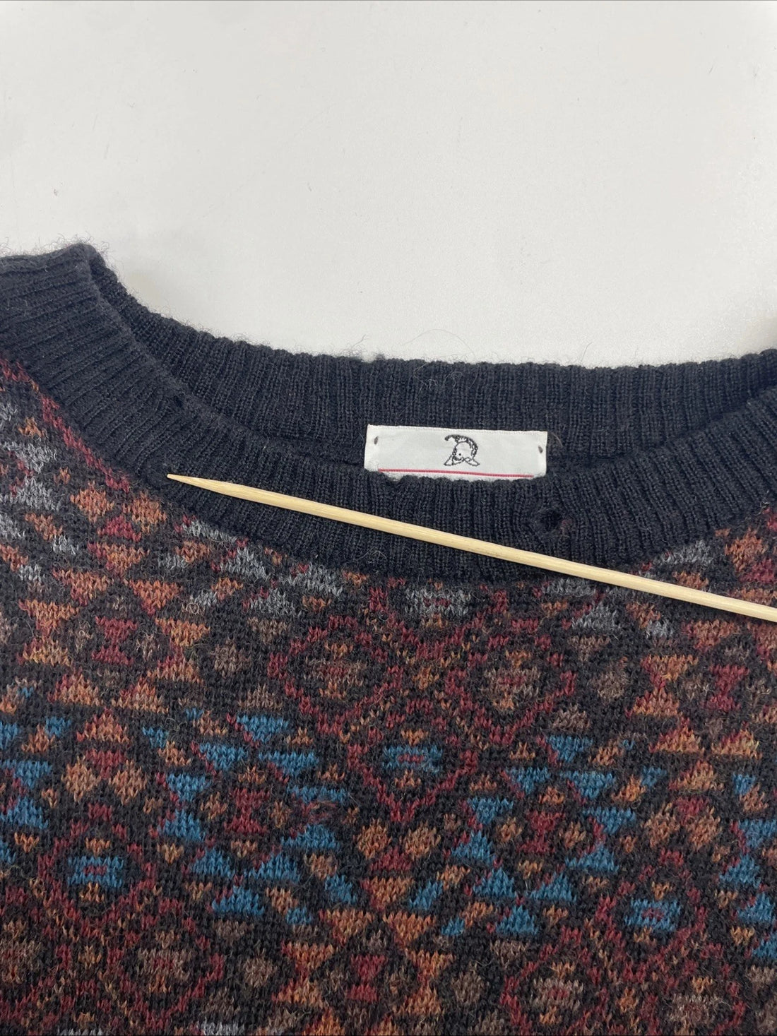 Neiman Marcus Wool Knit Crewneck Sweater Size Medium