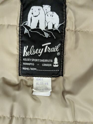 Vintage Kelsey Trail Parka Coat Jacket Size 44 Beige Insulated