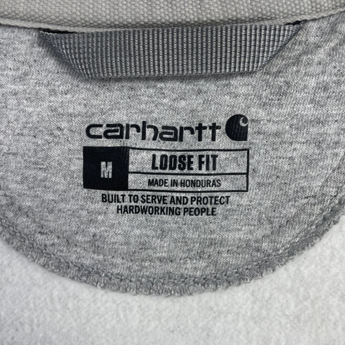 Carhartt Full Zip Sweatshirt Hoodie Size Medium Gray
